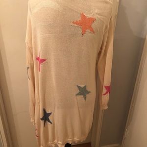 3 Season Cardigan Sweater With Stars